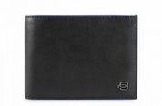 Piquadro Blue Square With Coin Purse Black Men