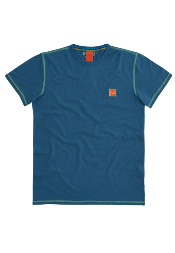 Sun68 T-shirt T31120 Cotone Blu-2