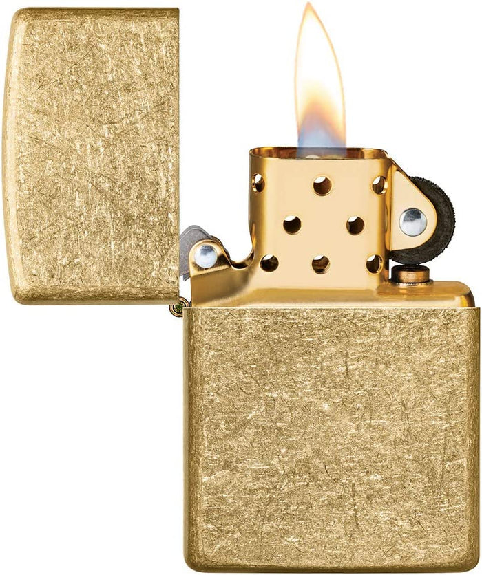 Zippo Tumbled Brass Bronze Unisex 3