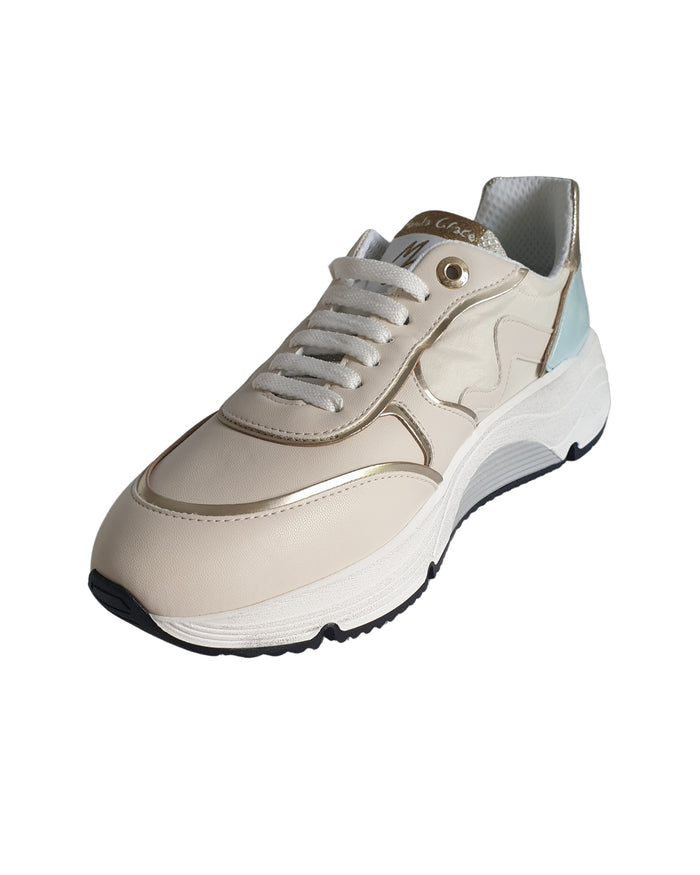 Manila Grace Sneakers Pelle Scamosciata Bianco 3
