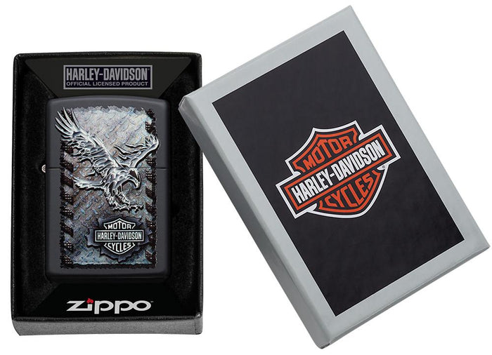 Zippo Harley Davidson Eagle Shield Black Unisex 3