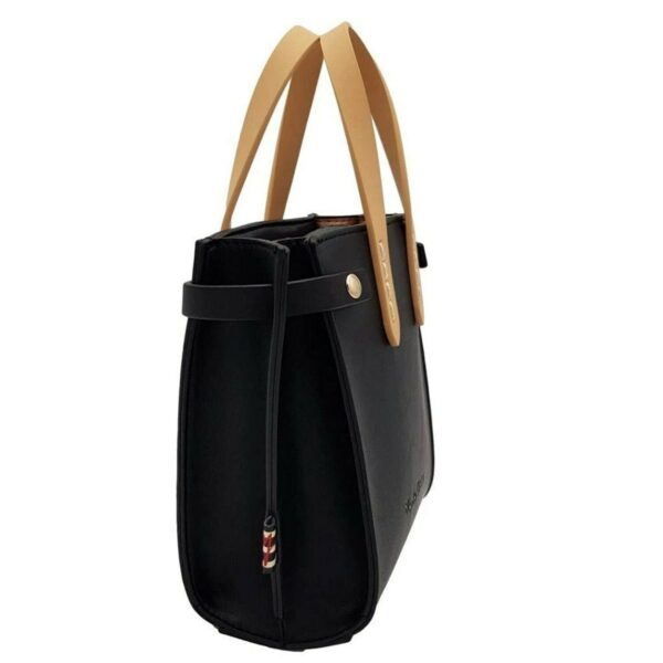 Manila Grace Feliss Big Ecopelle Bag Black-2