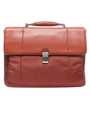 Piquadro Porta Documenti 24ore Con Patta E Tracolla Arancione Uomo