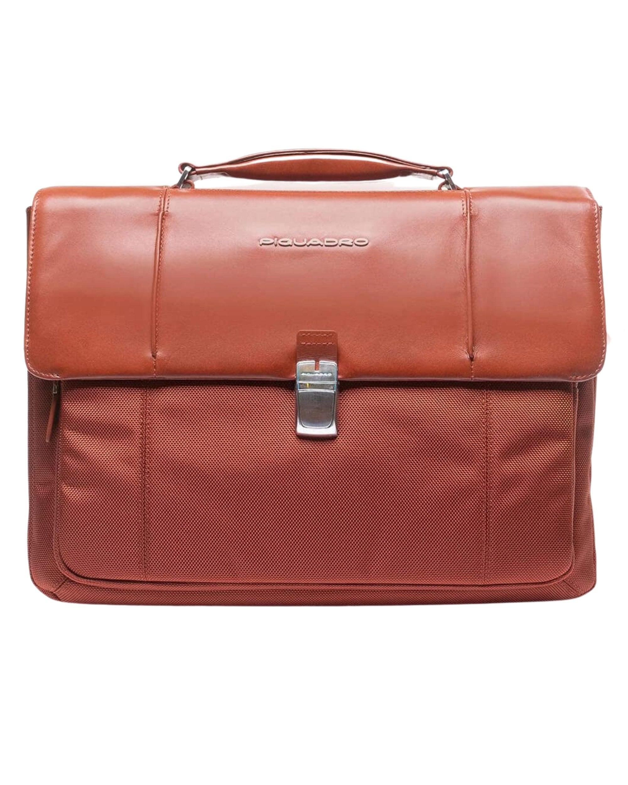 Piquadro Porta Documenti 24ore Con Patta E Tracolla Arancione Uomo