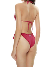 Mefui Frou Frou Brazilian Briefs With Knots Purple Women