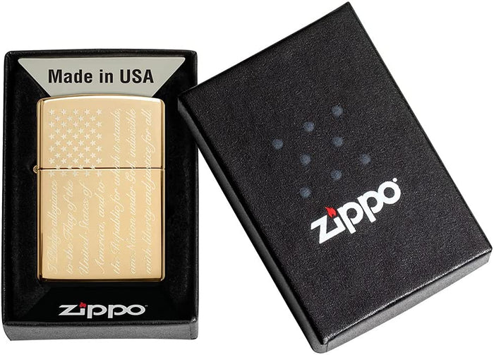 Zippo Windproof Refillable Made In Usa Gold Unisex  5