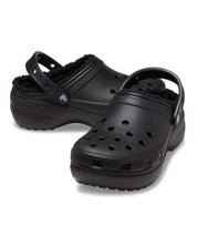 Crocs Classic Platform Lined Clog Nero TPE