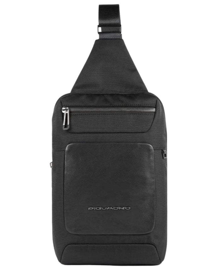 Piquadro Black Laptop Backpack for Men 1