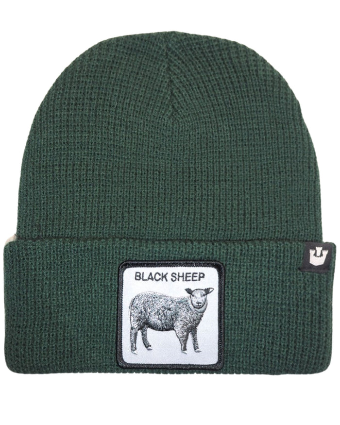 Goorin Bros. Beanie Hat Cap With Front Patch And Side Logo Green Unisex 1