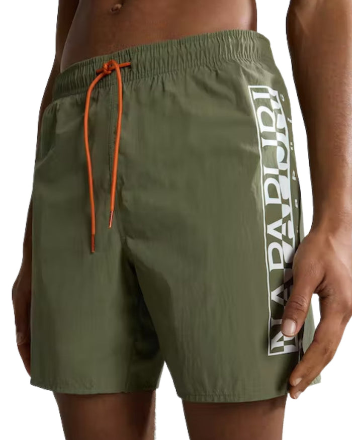 Napapijri Shorts da Mare Regular Fit Verde 3