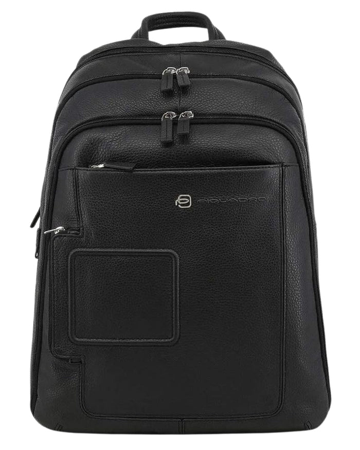 Piquadro "vibe" Multi-pocket Laptop Backpack Black Men 1