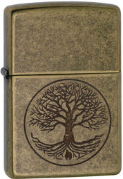 Zippo Windproof Refillable Made In Usa Tree Of Life Gold Unisex