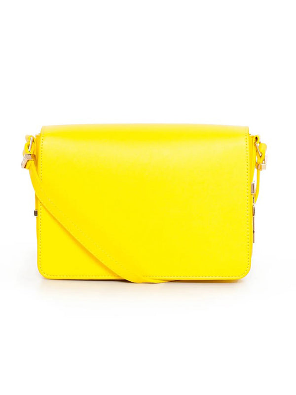 Fracomina Shoulder Bag Tracolla Giallo Donna-2