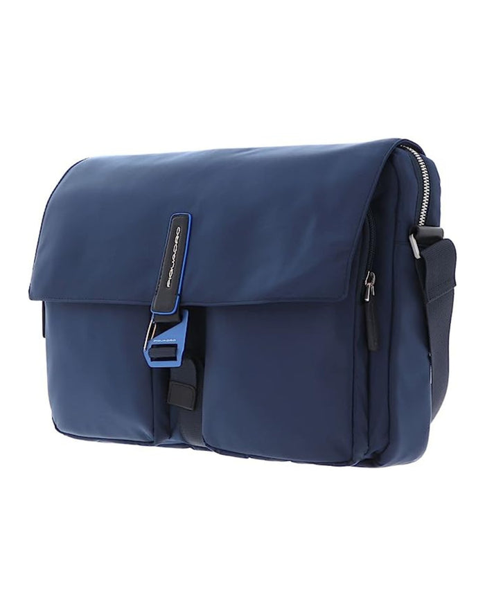 Piquadro Borsa Da Lavoro Tracolla Con Tasca Porta Pc Blu Uomo 2