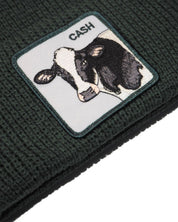 Goorin Bros. Cappello Beanie Hat Cuffia Con Patch Frontale E Logo Su Lato Verde Unisex