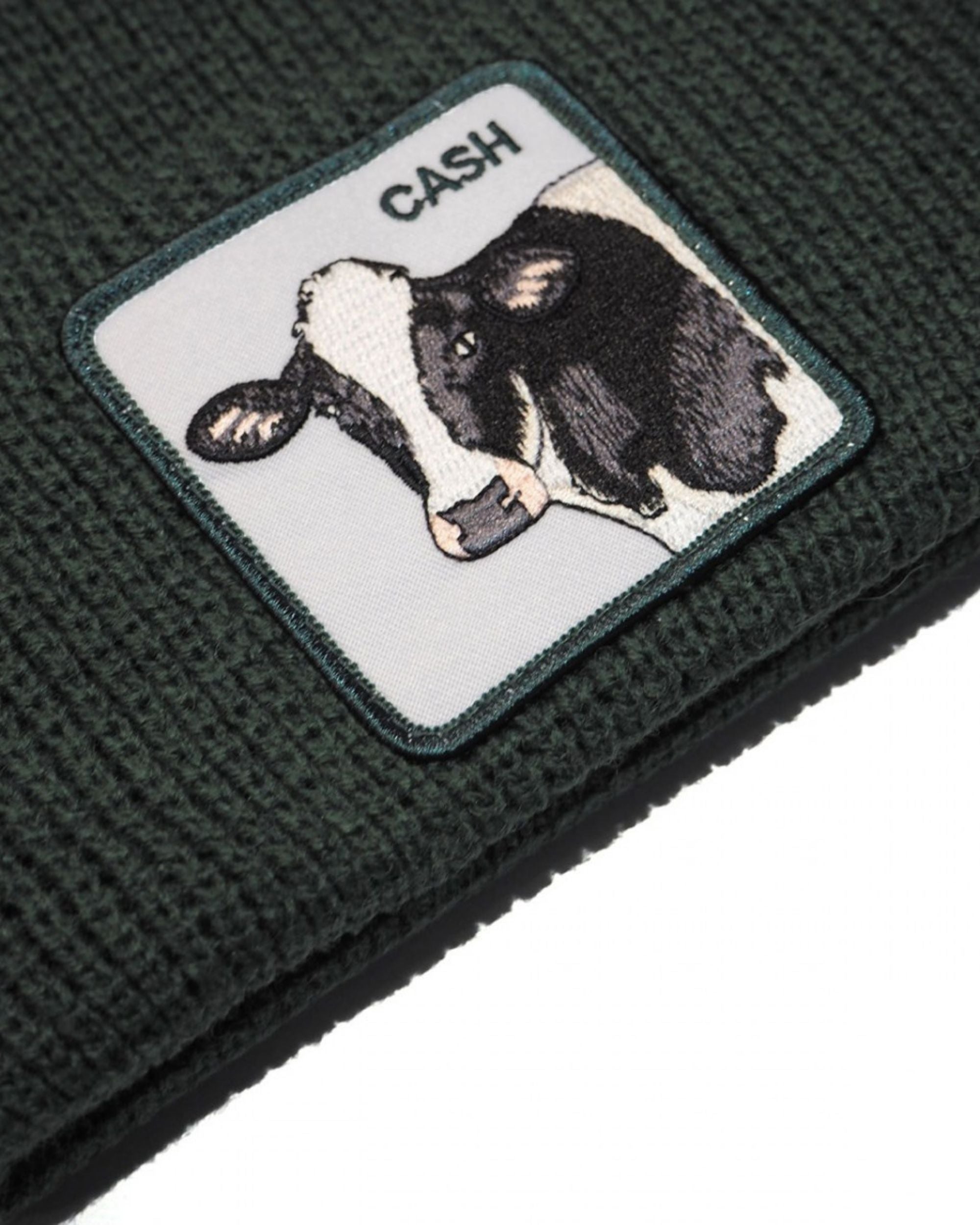 Goorin Bros. Cappello Beanie Hat Cuffia Con Patch Frontale E Logo Su Lato Verde Unisex