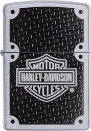 Zippo accendino Harley Davidson Antivento Ricaricabile Made In Usa Argento 24025