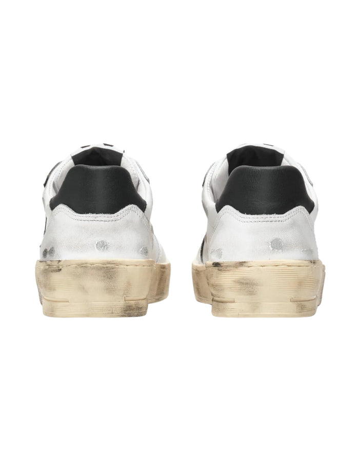 2Star Sneaker Padel Pelle Bovina Effetto Used Bianco 4