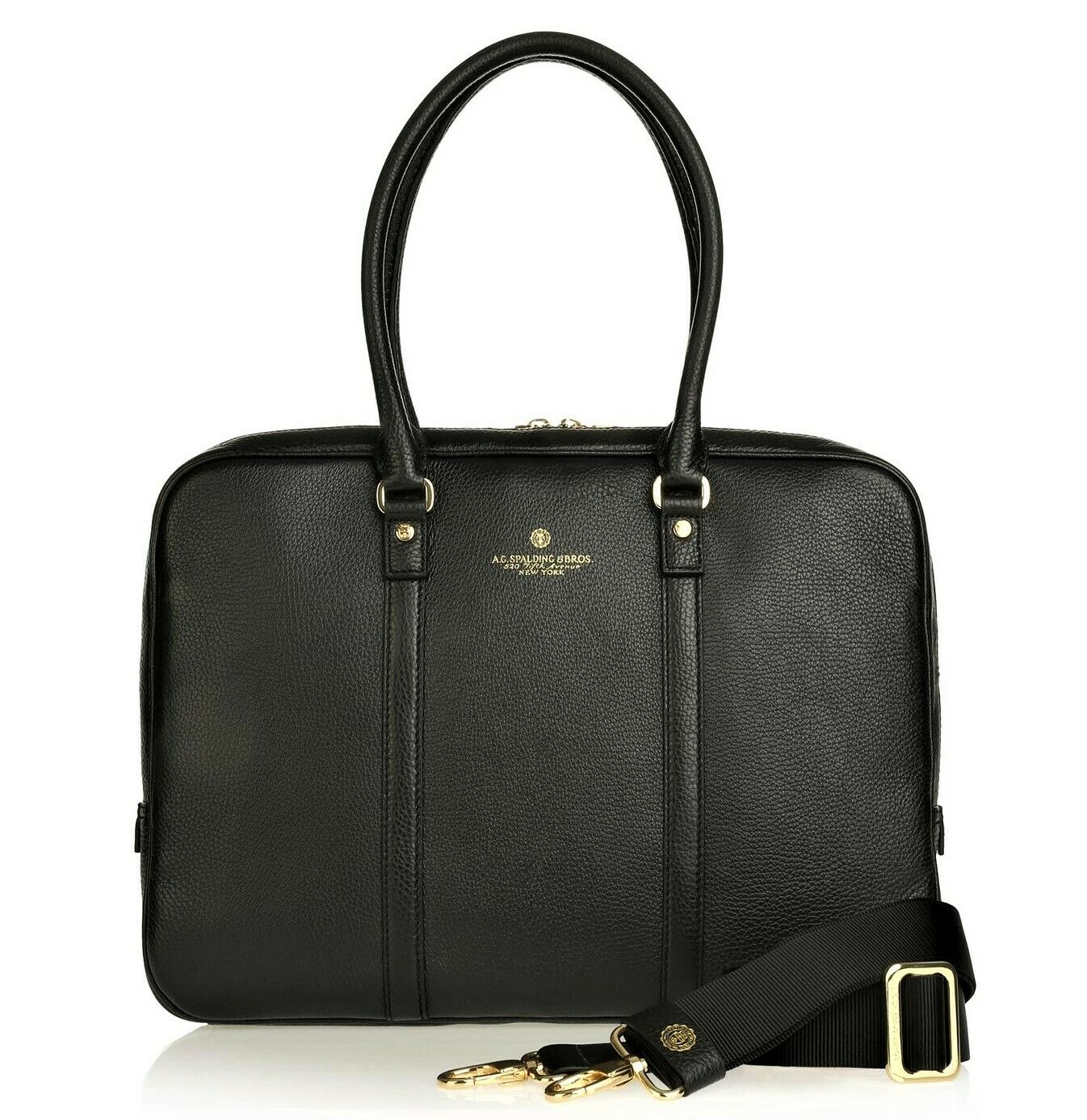 Spalding &amp; Bros Ag Messenger Shopper Shoulder Bag - Tiffany Black Women