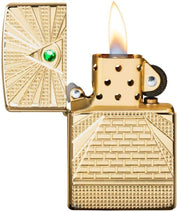 Zippo Windproof Refillable Made In Usa Gold Unisex