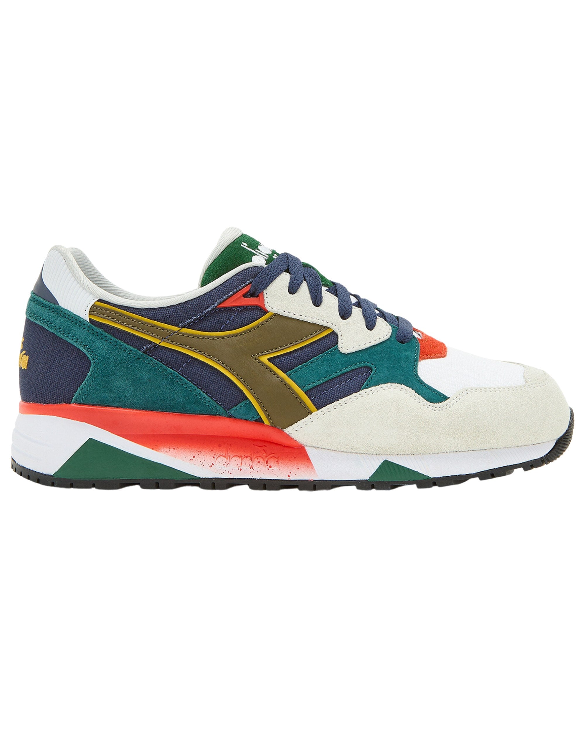 Diadora Sneaker N9002 in Pelle Scamosciata Navy Multicolore