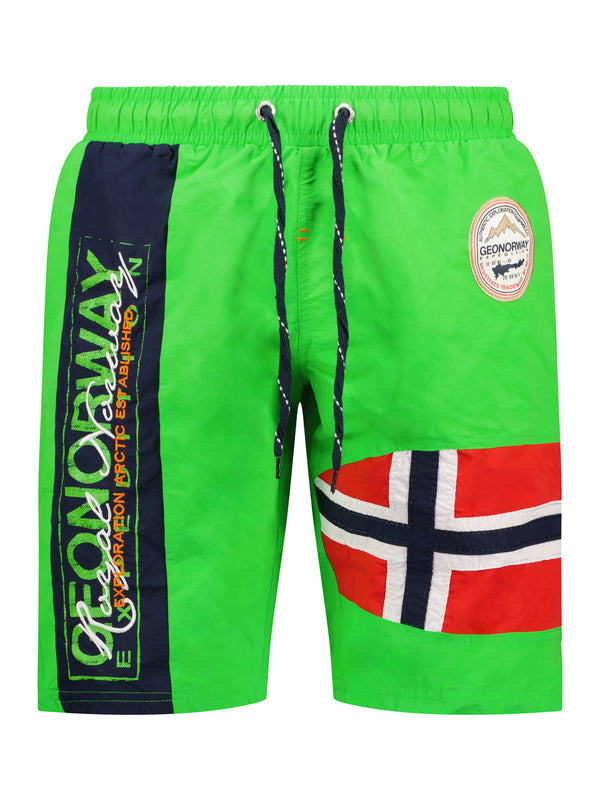 Geographical Norway Bermuda Mare Piscina Corto Verde Uomo