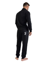 Pigiama completo lungo Juventus fc calcio Nero Uomo caldo cotone