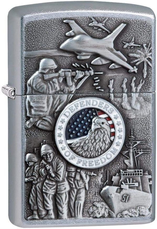 Zippo Windproof Refillable Made In Usa Silver Unisex