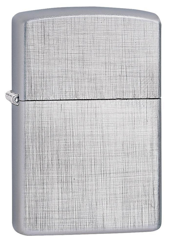 Zippo Linen Weave Classico Argento Unisex