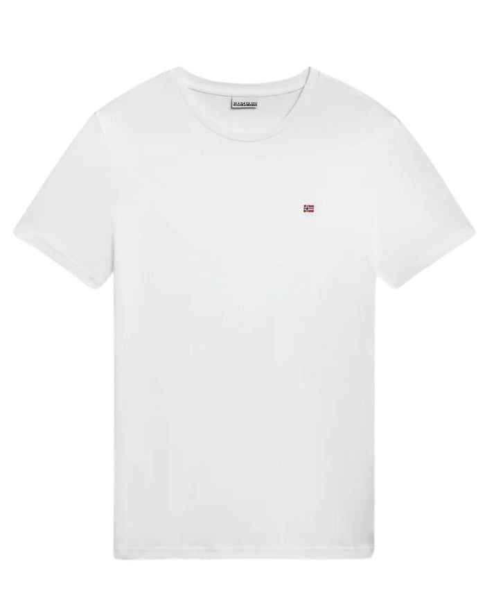 Napapijri T-Shirt Manica Corta Girocollo Cotone Bianco 1