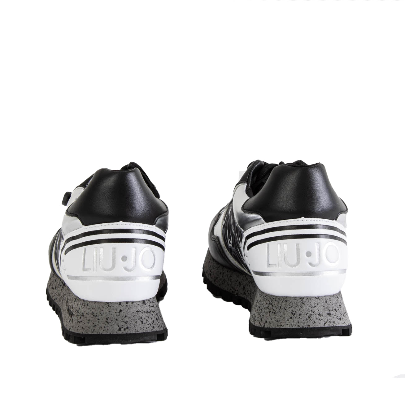 Liu Jo Sneakers Wonder 24 Faux Leather Black-Silver