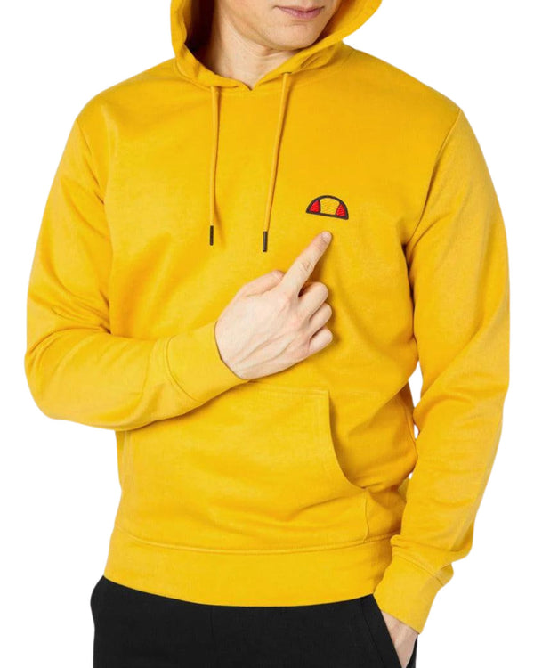 Ellesse Hoodie Patch Logo Giallo Uomo