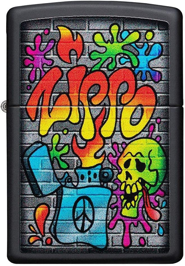 Zippo Windproof Refillable Made In Usa Black Unisex-2