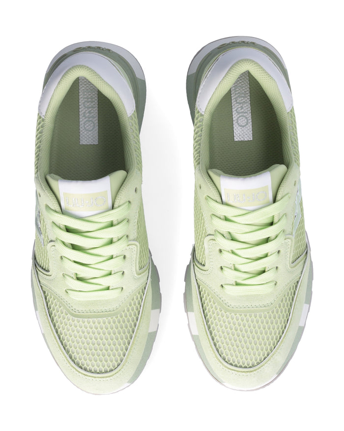 Liu Jo Sneakers Pelle/Suede Verde 4