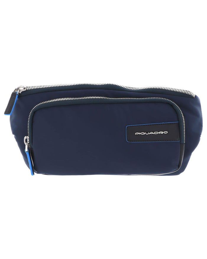 Piquadro Bum Bag In Tessuto Riciclato Blu Uomo 1