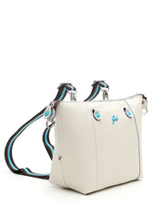 Gabs G3 Plus M Basic Borsa Zaino Trasformabile Hobo Shopper Tote Bauletto in Pelle Panna