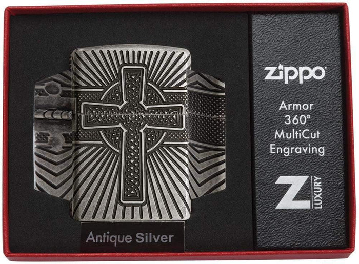 Zippo Armor 360 Multicut Engraving Silver Unisex 3