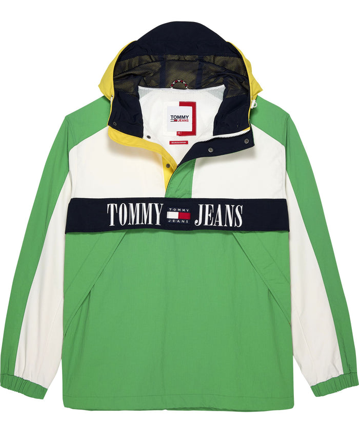 Tommy Jeans Giacca Chicago Nylon Riciclato Verde/Bianco 2