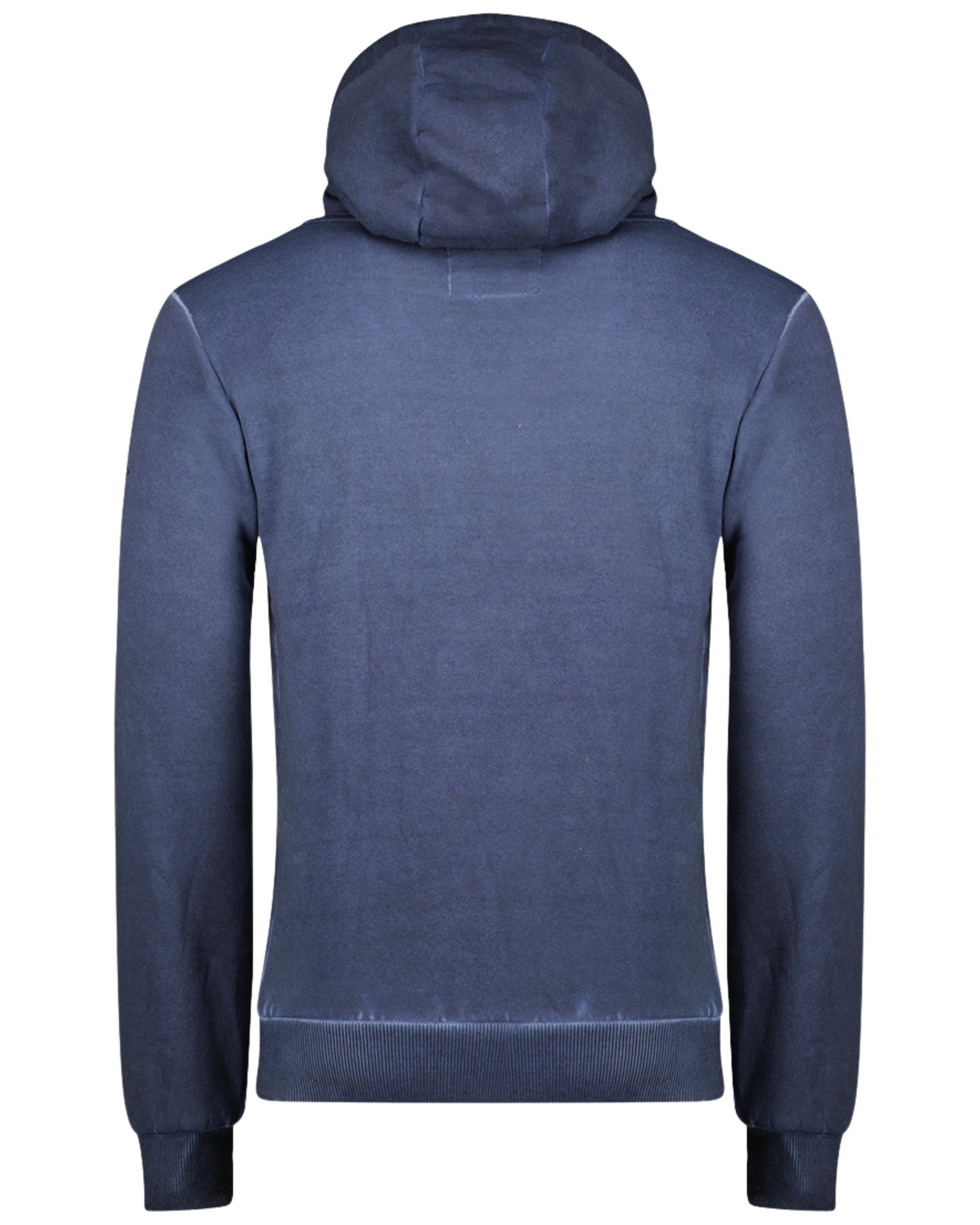 Geographical Norway Felpa Geonorway Con Cappuccio E Zip Parziale Blu Uomo