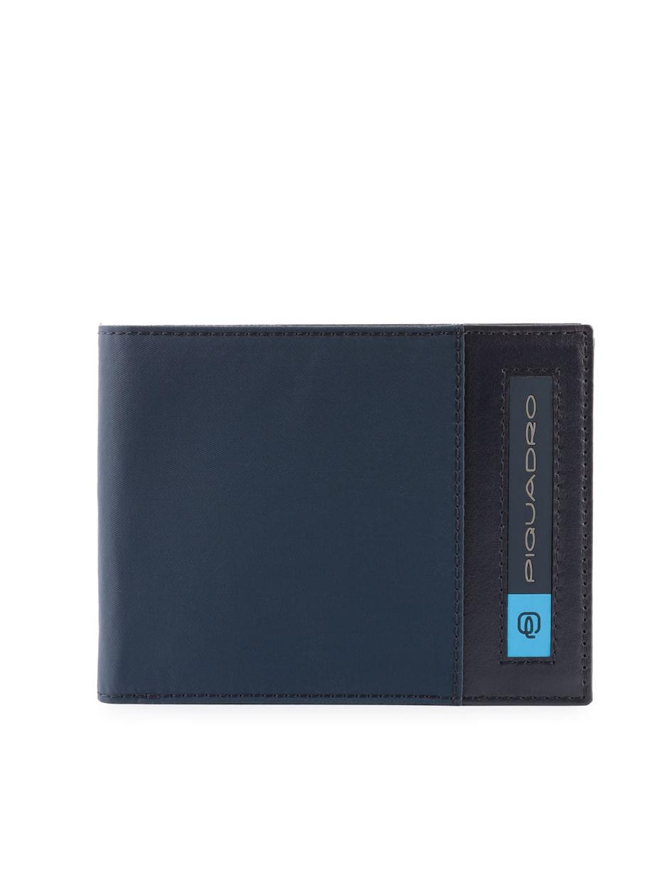 Piquadro Wallet Nylon Regenerated Card Holder Coins Bio Blue Men