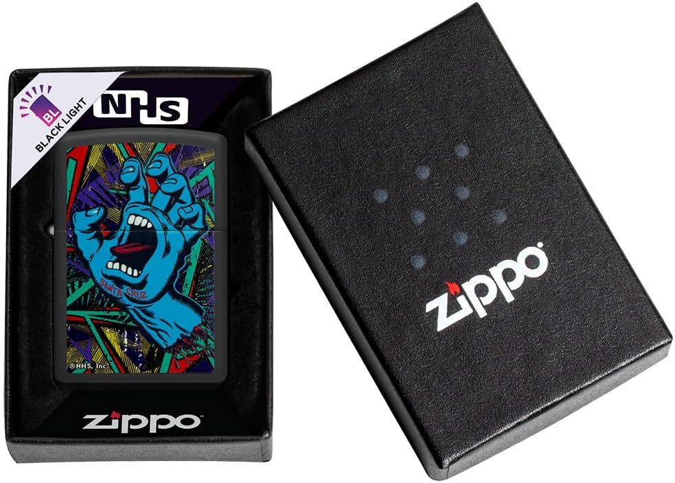 Zippo Santa Cruz Hand Illuminated Black Unisex