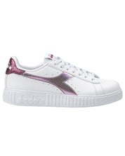 Diadora Sneakers Step P Reptile Pelle Sintetica Bianco