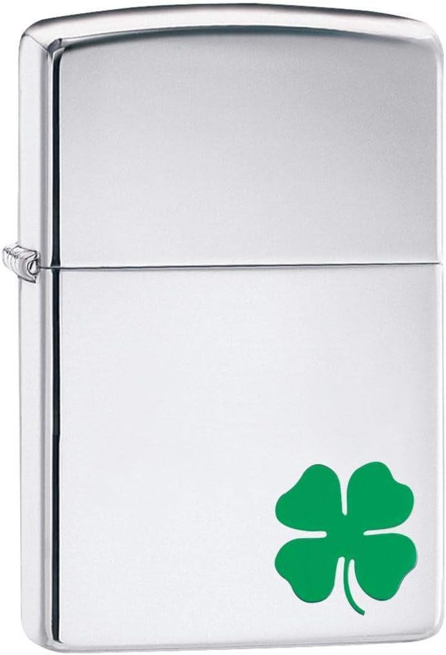 Zippo Windproof Refillable Made In Usa Luck Silver Unisex
