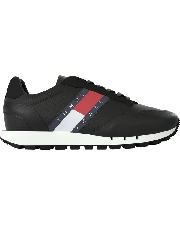 Tommy Jeans Sneakers Retro RU Faux Leather Black