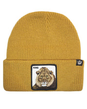 Goorin Bros. Cappello Beanie Hat Cuffia Con Patch Frontale E Logo Su Lato Marrone Unisex