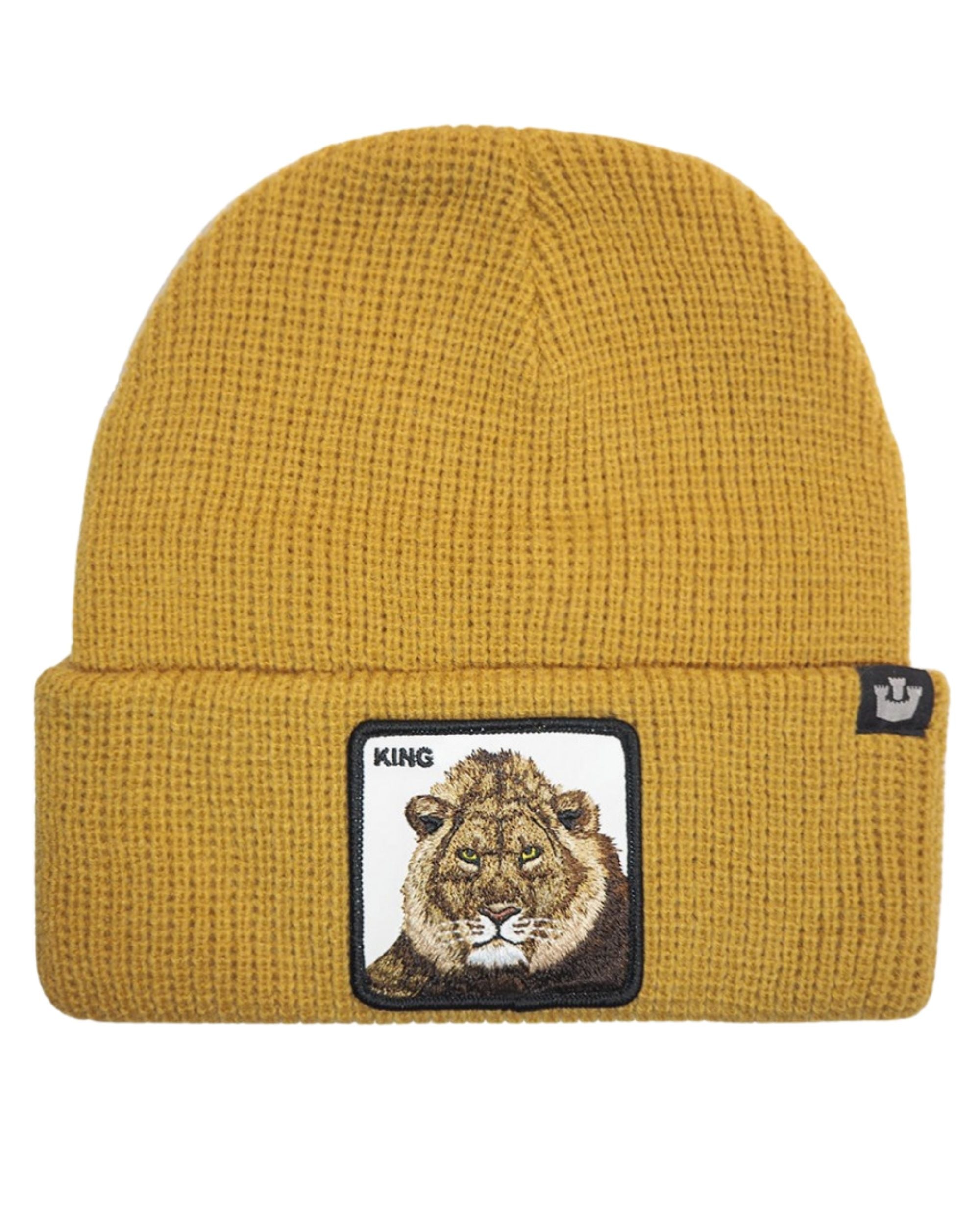 Goorin Bros. Cappello Beanie Hat Cuffia Con Patch Frontale E Logo Su Lato Marrone Unisex