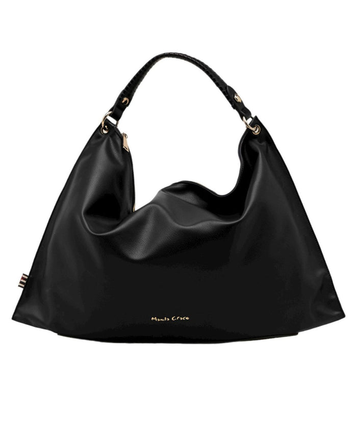 Manila Grace Shoulder Bag 'Larissa' Faux Leather Black 1