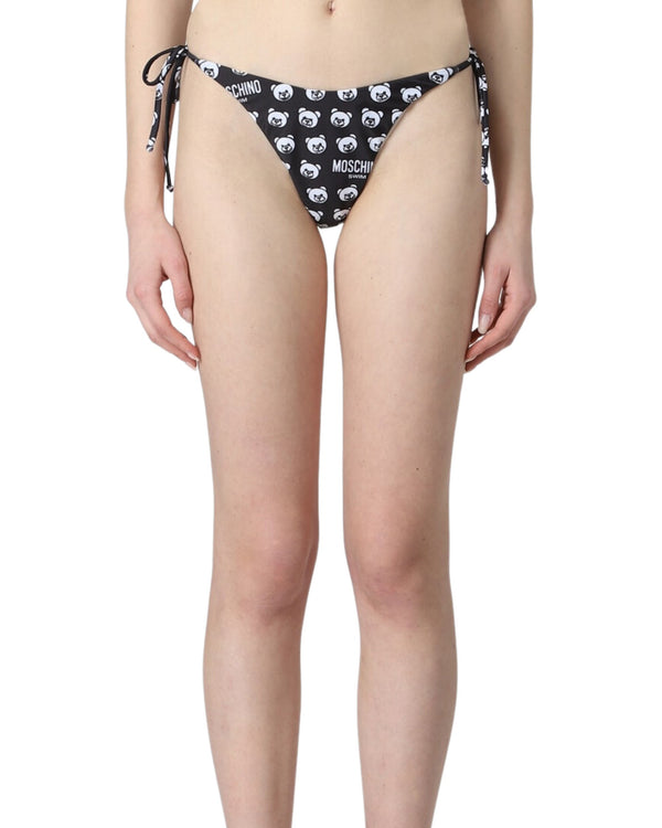 Moschino Swim Bikini Bottom Teddy Bear Nero-2