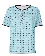 Chiara Ferragni Short Pyjamas Eye-star Complete By Azzurro Donna