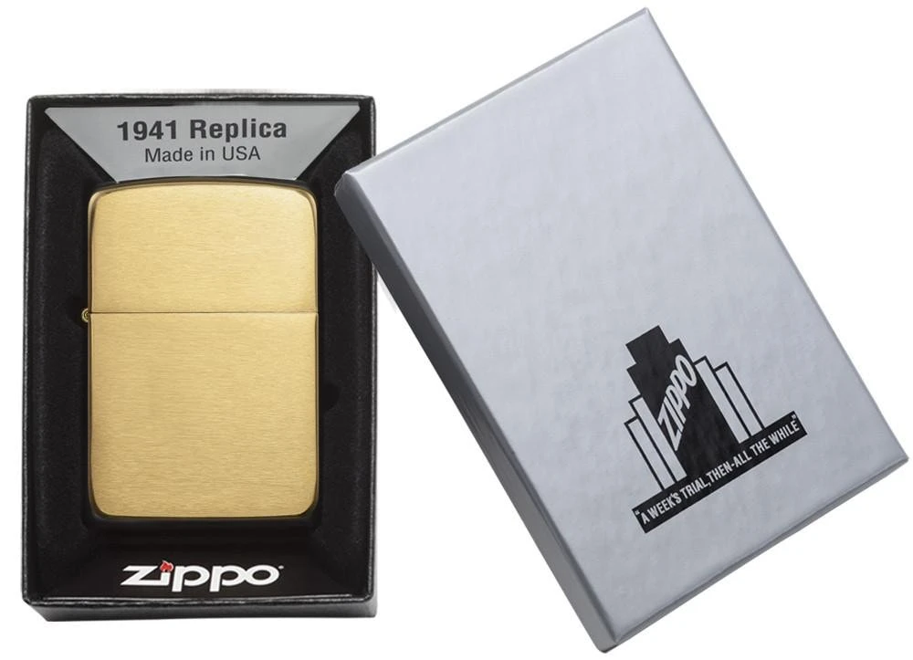 Zippo Windproof Refillable Made In Usa Gold Unisex